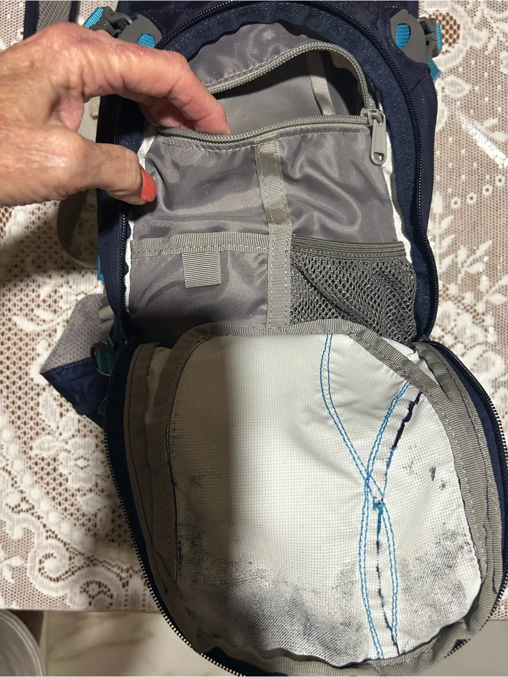 Camelbak Navy and Bright Blue Hydration Backpack